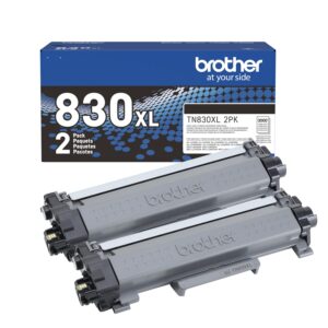 Brother Genuine TN830XL 2PK Black High Yield Printer Toner Cartridge 2-Pack โ Print up to 3,000 Pages Each(1)