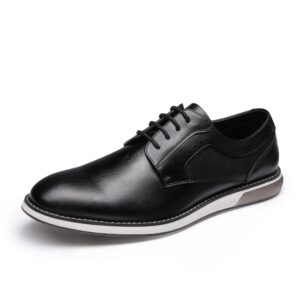 Bruno Marc Men's Casual Dress Sneaker Shoes, Business Formal Derby Plain Toe Oxfords Crossflex GentEdge
