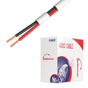 Cables Direct Online 500 feet Speaker Wire 12 Gauge CL2 Rated Indoor Low Voltage Copper Clad Aluminum (CCA) 2 Conductors Cable with Easy Pull Box โ Perfect for in-Wall...