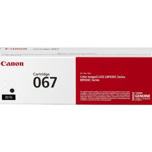 Canon Genuine 067 Black Toner Cartridge Compatible with LBP633Cdw, LBP632Cdw, MF652Cdw, MF653Cdw, MF654Cdw, MF656Cdw