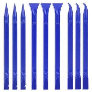 Car Crevice Cleaning Tool, 9 Pieces No-Scratch Plastic Scraper Tool for Tight Spaces, Multi-Use Small Paint Scraper Tool Sticker Remover for Kitchen, Crevices, Food, Paint,...