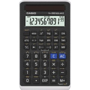 Casio fx-260 Solar II Scientific Calculator | 10-Digit Display | Fraction & Trig Functions | Ideal for Middle School, High School Math, Algebra, Trigonometry | Solar Powered