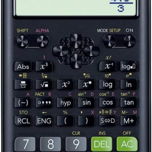 Casio FX82ESPLUSBK, Scientific Calculator, 252 Functions, Black