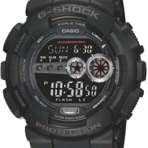 Casio G-Shock GD100-1B | Men's Tough Digital Watch | 200M Water Resistant | High-Brightness LED | Dual Time & 7-Year Battery