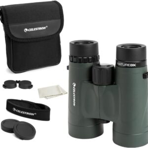 Celestron - Nature DX 8x42 Binoculars โ Ideal for Birding and Outdoors โ 42mm Objective Lenses โ Wide 7.4ยฐ Field of View โ BaK-4 Prisms โ Fully Multi-Coated โ Waterproof and...