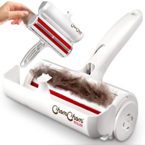 ChomChom Roller Pet Hair Remover and Reusable Lint Roller - Cat and Dog Hair Remover for Furniture, Couch, Carpet, Clothing and Bedding - Portable, Multi-Surface Fur Removal...