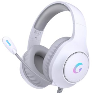 CM7002 Gaming Headset for PS5, PS4, PC, Mac, Switch, Xbox Series, Surround Sound RGB Gaming Headphones with Noise Canceling Microphone, 50MM Dynamic Drivers, 3.5MM Audio Jack,...
