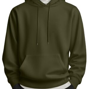 COOFANDY Mens Hoodies Pullover Long Sleeve Casual Fashion Sweatshirts Drawstring Gym Hooded Shirt with Kanga Pocket