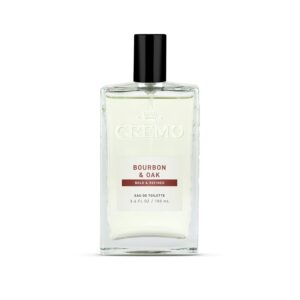 Cremo Cologne For Men - Bourbon & Oak Mens Cologne Spray, A Sophisticated Blend of Distillerโs Spice, Fine Bourbon and White Oak, Multi-Layered Signature Men's Fragrances, 3.4...