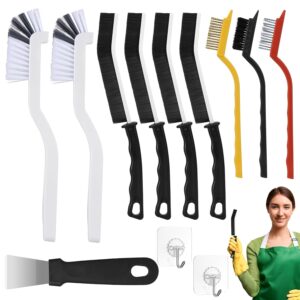 Crevice Cleaning Brush,12 Pcs Cleaning Supplies Cleaning Brush Tools,Hard Bristle Cleaning Brushes for Household Use Bathroom Tiles Kitchen Corner,Sink,Teapot, Bottle,Blender...