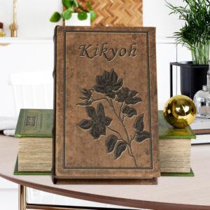 Decorative Book Box - Vintage Fake Book Storage Box for Home Dรฉcor, Secret Hollow Hidden Compartment (10x6.75x1.95 Inch) - Unique Shelf & Coffee Table Decor for Home,Graduation...