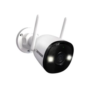Defender AI Powered 4K Guard Pro 8MP WiFi 6/Bluetooth, Plug-in Power Wireless Security Camera Outdoor - Camera for Home Security with Smart AI Human Detection, Two-Way Talk,...