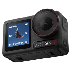 DJI Osmo Action 5 Pro Essential Combo, Waterproof Action Camera with 1/1.3" Sensor, 4K/120fps Video, Subject Tracking, Stabilization, Dual OLED Touchscreens, Action Camera 4K...