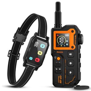 Dog Training Collar, 3300FT Dog Training Collar with Remote, IPX7 Waterproof Collar with Beep, Vibration, Fits for Large Medium Small Dogs, Keypad Lock and Flashing Light...
