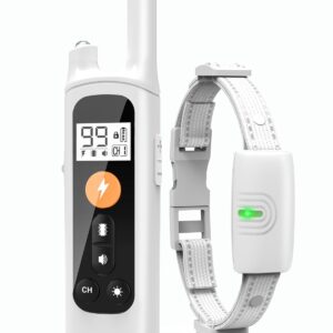 Dog Training Collar with Remote โ 3300FT Rechargeable Shock Collar for Dogs, IP67 Waterproof E-Collar with 4 Safe Modes, Suitable for Small, Medium, and Large Dogs (8โ120 lbs)