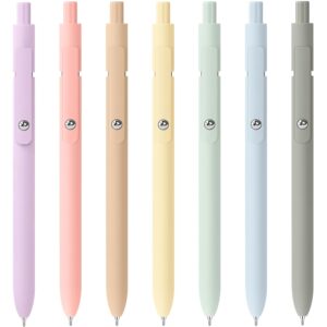 Donyang Gel Pens, 7pcs 0.5mm Cute Black Ink Fine Point Pens With Smooth Writing, Quick Dry Pen For Journaling, Teacher Work Desk Accessories Office School Supplies for Men Women...