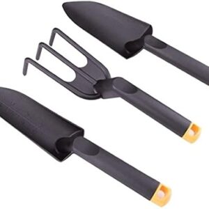 Edward Tools Garden Hand Tools Set Fiber Composite - Garden Trowel, Transplanter and Cultivator - Extra Strength Nylon Fiberglass - Lightweight but Stronger Than Steel -...