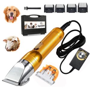 Electric Professional Dog Grooming Clippers, Powerful Sheep Shears Pet Grooming Clippers for Heavy Duty Hair,Horses Cat Farm Livestock Fur Carpet Trimmers Shaver for Thick Coats