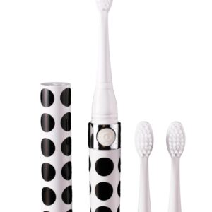 Electric Toothbrush HI-923 Black Polka Dot (Portable/Travel Size)