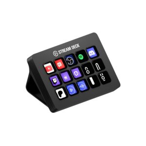 Elgato Stream Deck MK.2 โ Studio Controller, 15 macro keys, trigger actions in apps and software like OBS, Twitch, โYouTube and more, works with Mac and PC