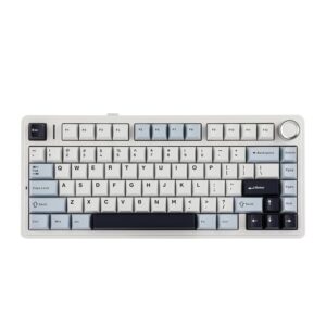 EPOMAKER x Aula F75 Gasket Mechanical Keyboard, 75% Wireless Hot Swappable Gaming Keyboard with Five-Layer Padding&Knob, Bluetooth/2.4GHz/USB-C, RGB (Light Blue, LEOBOG Reaper...