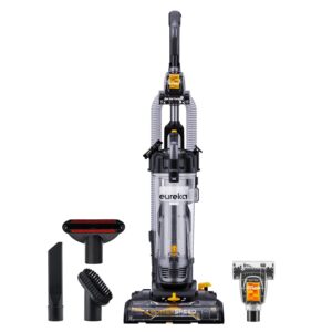 EUREKA PowerSpeed Lightweight Powerful Upright Vacuum Cleaner for Carpet and Hard Floor, Pet Turbo, Black,Yellow