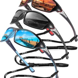 FAGUMA Sports Polarized Sunglasses For Men Cycling Driving Fishing UV400 Protection