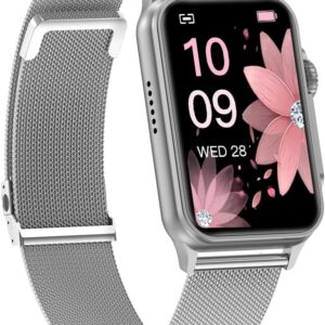 FITVII Nexa Fitness Tracker Answer/Make Calls, Smart Watch with Blood Pressure, Blood Oxygen, 24/7 Heart Rate Monitor, 120+ Sport Mode Activity Tracker with Step Counter, Sleep...