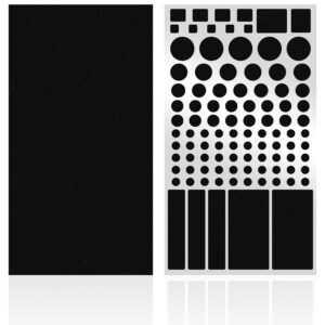 FLANCCI LED Light Blocking Stickers - Blackout LED Covers, Dim 50% of Lights, 2 Sheets (1 Cut Out + 1 Uncut)