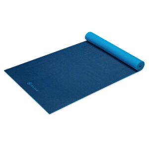 Gaiam Solid Color Yoga Mat, Non Slip Exercise & Fitness Mat for All Types of Yoga, Pilates & Floor Exercises