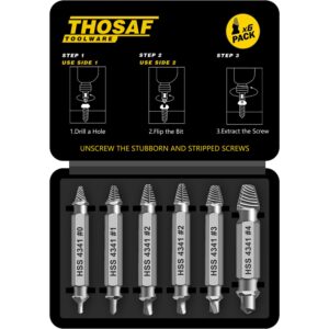 Gifts for Men,Damaged Screw Extractor Set-Christmas Stocking Stuffers for Men Adults Him,Mens Gifts for Dad,Husband,Stripped Screws Nuts & Bolts Drill Bit Tools for Easy Removal...