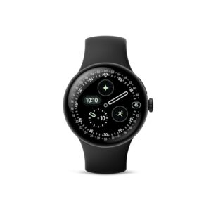Google Pixel Watch 4 (41mm) - Android Smartwatch with Heart Rate and Sleep Tracking - 30-Hour Battery - Fitness Tracking - Google AI - Matte Black Aluminum Case - Obsidian...