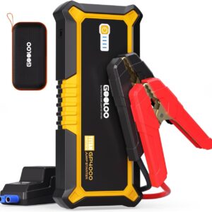 GOOLOO GP4000 Jump Starter 4000A Peak Car Starter (All Gas,up to 10.0L Diesel Engine) SuperSafe 12V Lithium Jump Box,Auto Battery Booster Pack,Portable Power Bank with USB Quick...