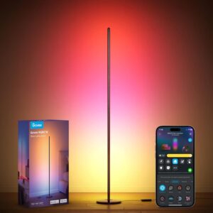 Govee RGBIC Floor Lamp Basic, LED Corner Lamp Works with Alexa, 1000 Lumen Smart Modern Floor Lamp with Music Sync and 16 Million DIY Colors, Color Changing Standing Lamp for...