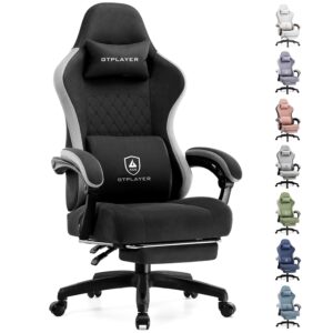 GTPLAYER Gaming Chair, Computer Office Chair with Pocket Spring Cushion, Linkage Armrests and Footrest, High Back Ergonomic Computer Chair with Lumbar Support Task Chair with...