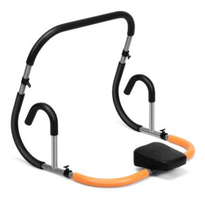 GYMAX Ab Crunch Trainer, Portable Ab Workout Equipment with Padded Headrest for Core Muscle Strength, Abdominal Exercise Machine for Suit Up Trainer for Home Gym Fitness