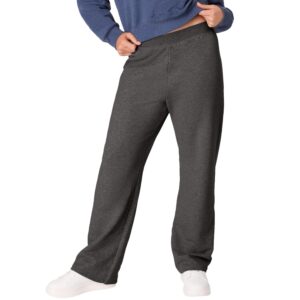Hanes Womenโs EcoSmart Fleece Petite Sweatpants, Open Bottom Sweatpants, Petite, 28.5''