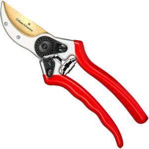 Haus & Garten ClassicPRO 8.5" Professional Premium Titanium Bypass Pruning Shears - Use As Pruners, Garden Shears, Heavy Duty Handheld Pruning Shears For Gardening, Clippers,...