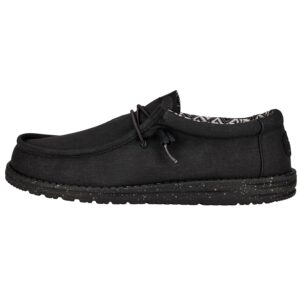HEYDUDE Men’s Wally Stretch Canvas Loafers | Comfortable Lightweight Slip-On Shoes for Men | Casual Walking, Travel & Everyday Comfort
