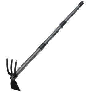 Hoe Garden Tool, 45 Inch Garden Hoe Long Handle for Weeding, Hoe Cultivator 2 in 1 Hand Garden Tools for Gardening Planting