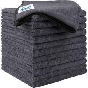HOMEXCEL Microfiber Cleaning Cloth 12 Pack, 12.5 x 12.5 inch Microfiber Towels for Cars, Ultra Absorbent Washing Cloth, Lint Free Streak Free Cleaning Rags for Car, Kitchen, and...