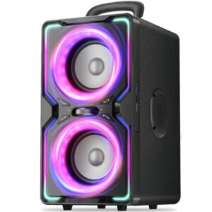 Hotlemon Large Bluetooth Speaker: 240W Peak Powerful Loud Sound with Deep Bass, 15H Playtime, Fast Charge, TWS, Portable Wireless Speakers for Outdoor, Party, Beach, Backyard,...