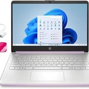 HP 2025 Student Business Laptop, Intel Processor N150(up to 3.6 GHz), 14 Inch LED Screen,8G RAM, 128GB Storange,1 Year Office 365, Windows 11 Home,Honey Lavender,w/YYY Accessories