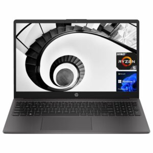 HP 255 G10 Business Laptop, 15.6" FHD Display, AMD Ryzen 5 7530U, 32GB RAM, 1TB PCIe SSD, Numeric Keypad, Webcam, HDMI, Wi-Fi 6, Windows 11 Pro, Grey