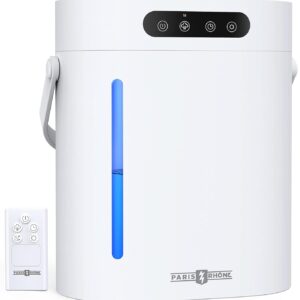 Humidifier for Bedroom Large Room, PARIS RHÔNE 6L Cool Mist Top Fill Humidifier & Essential Oil Diffuser, 60Hours, Sleep Mode, Remote Control, Night Light,3-Mist, Ultrasonic...
