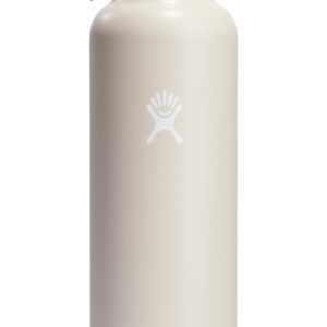 Hydro Flask Water Bottle - Insulated Stainless Steel - Straw Lid, Non Spill, Leakproof 24 Oz Oat Tan