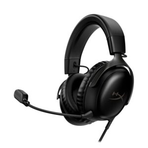 HyperX Cloud III โ Wired Gaming Headset, PC, PS5, Xbox Series X|S, Angled 53mm Drivers, DTS Spatial Audio, Memory Foam, Durable Frame, Ultra-Clear 10mm Mic, USB-C, USB-A, 3.5mm...