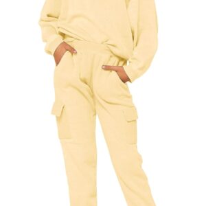 Imily Bela Kids Girls Sweatsuit Lounge sets Crewneck Sweatshirt Casual Drawstring Sweatpants with Pocket