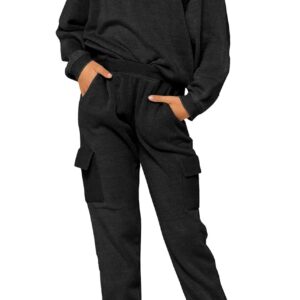 Imily Bela Kids Girls Sweatsuit Lounge sets Crewneck Sweatshirt Casual Drawstring Sweatpants with Pocket