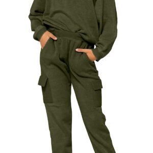 Imily Bela Kids Girls Sweatsuit Lounge sets Crewneck Sweatshirt Casual Drawstring Sweatpants with Pocket